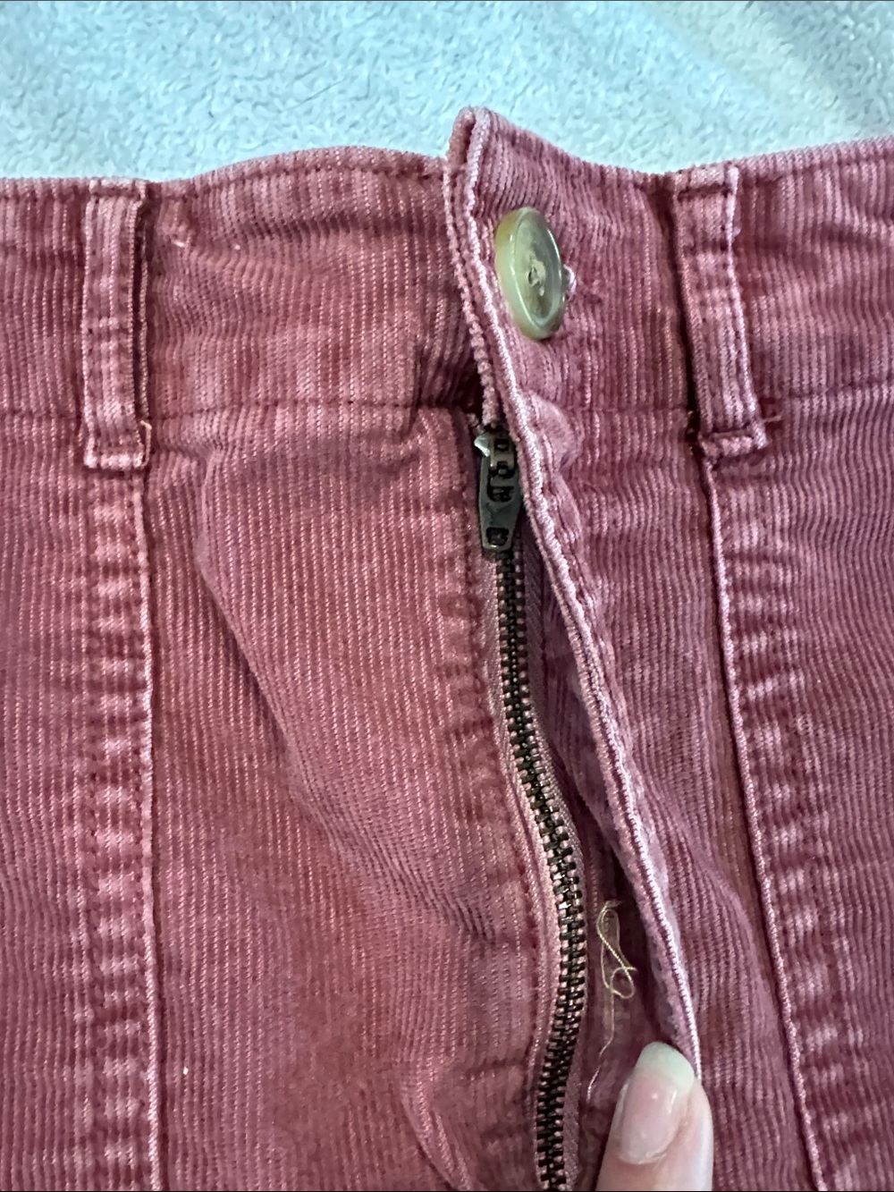 AE - Corduroy Mini Skirt in Deep Wine size 8 - Picture 14 of 14